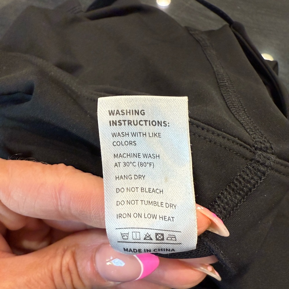 Athletic Dress With Built-in Shorts - Black - Picture 7 of 8